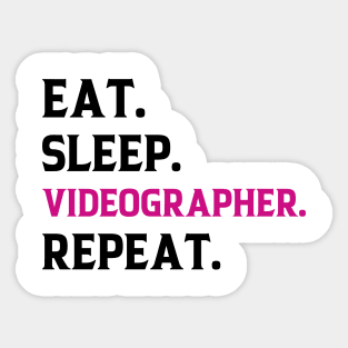 Funny videographer thank you women wedding videographer Sticker